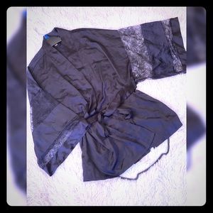 Victoria Secret Black Kimono Robe